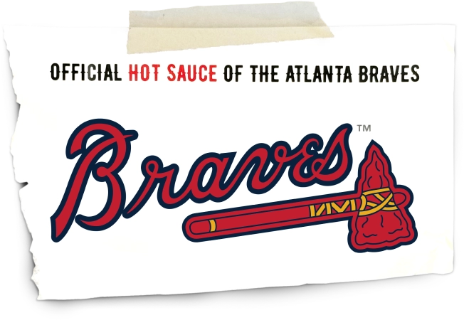Piece of paper with the Atlanta Braves logo